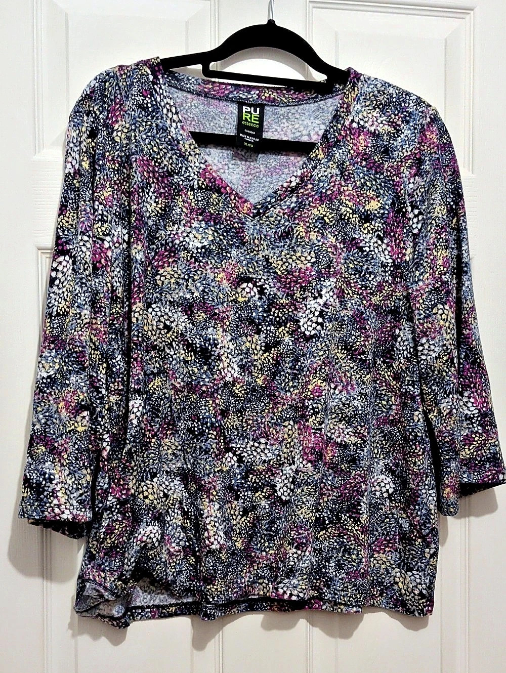 Pure Abstract Print V-Neck Tunic